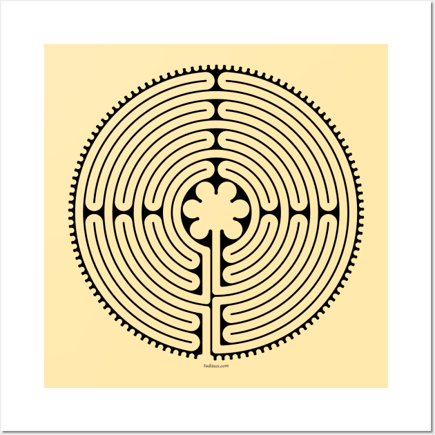 Chartres Labyrinth Wall Art by tuditees